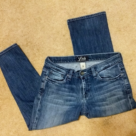 Lucky Brand logan crop jeans sz 6 28  *W - Picture 3 of 5